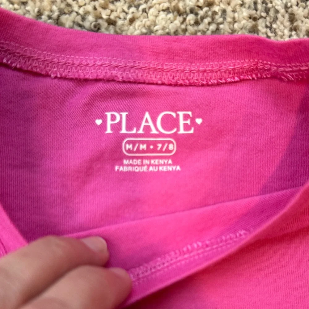 4 - Children’s Place Vibrant Graphic Tees - Pink, White, Blue, Black